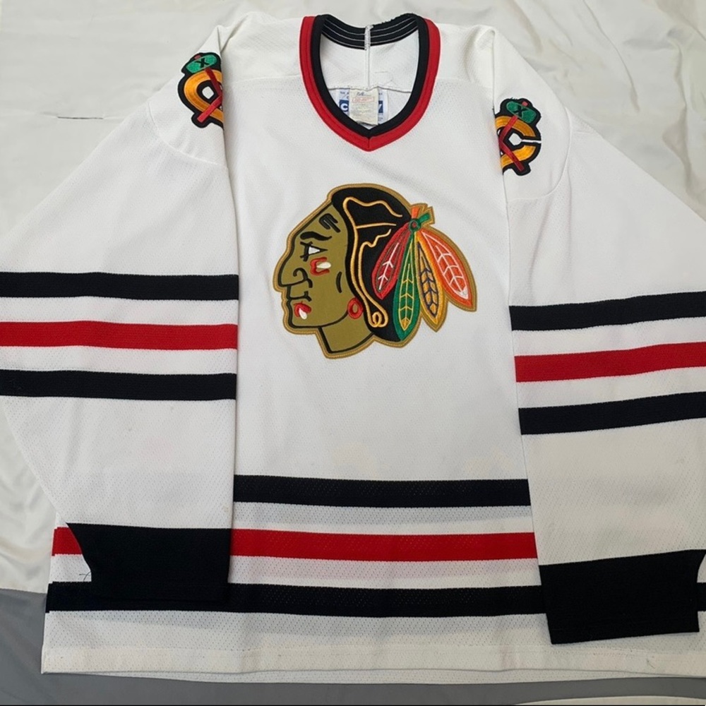 Chicago Blackhawks Vintage CCM Cosby Sports Home Jersey